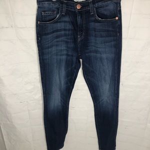 Current/Elliott Womens The High Waist Ankle Skinny Jean Sandy Size 28